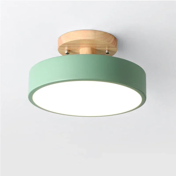 Lustre led bois design minimaliste