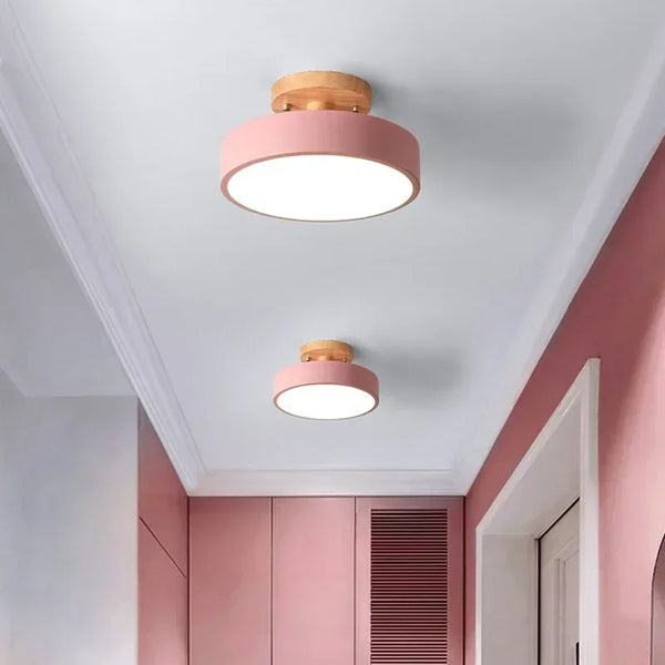 Lustre led bois design minimaliste
