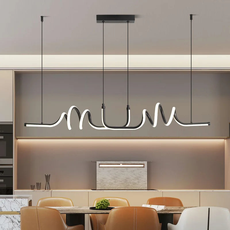 Lustre cuisine original led en aluminium