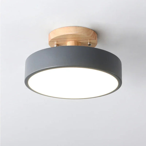 Lustre led bois design minimaliste