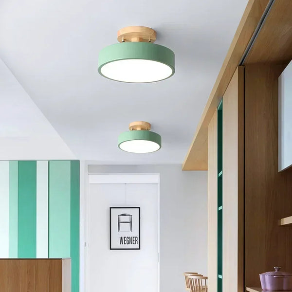 Lustre led bois design minimaliste