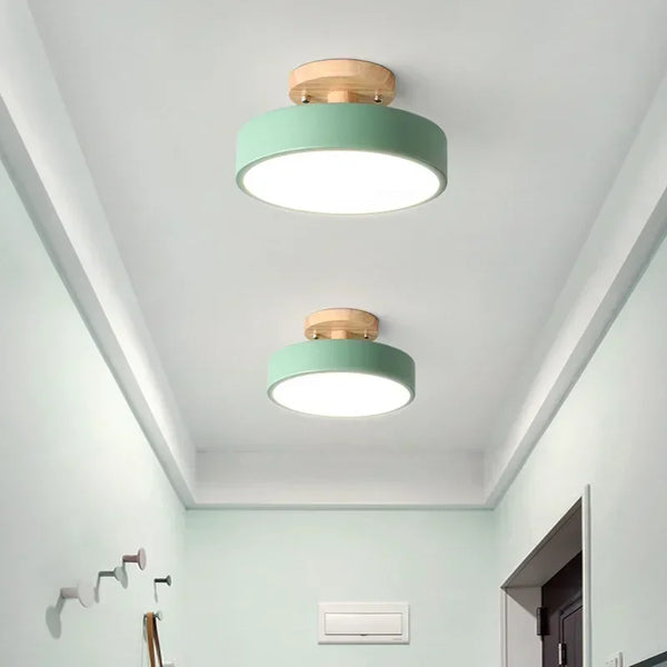 Lustre led bois design minimaliste