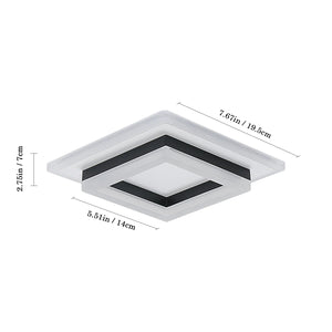 Lustre led métal blanc