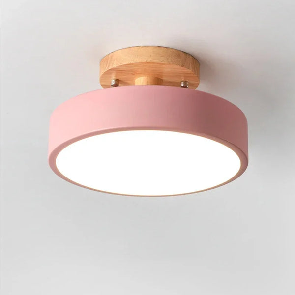 Lustre led bois design minimaliste