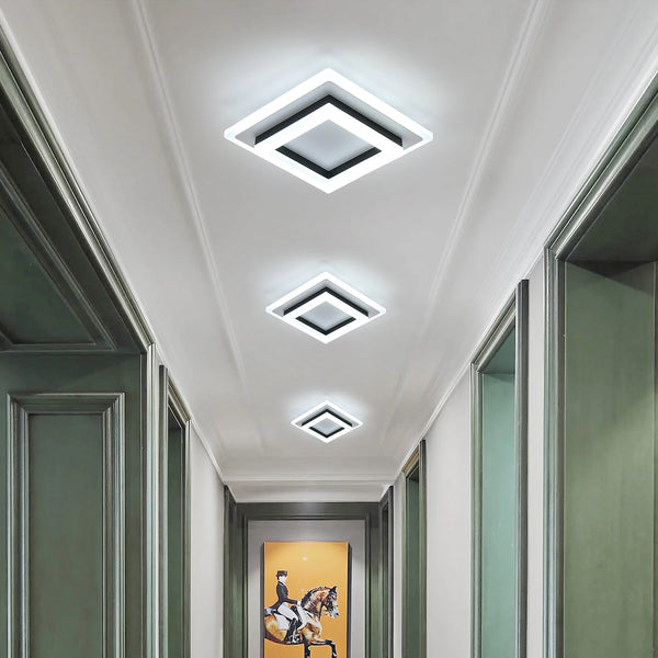 Lustre led métal blanc