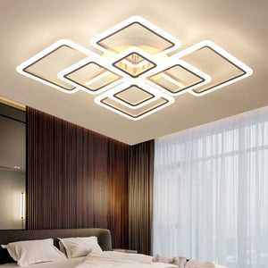Lustre blanc led pour salon