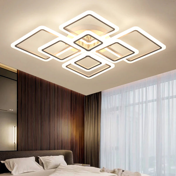 Lustre blanc led pour salon